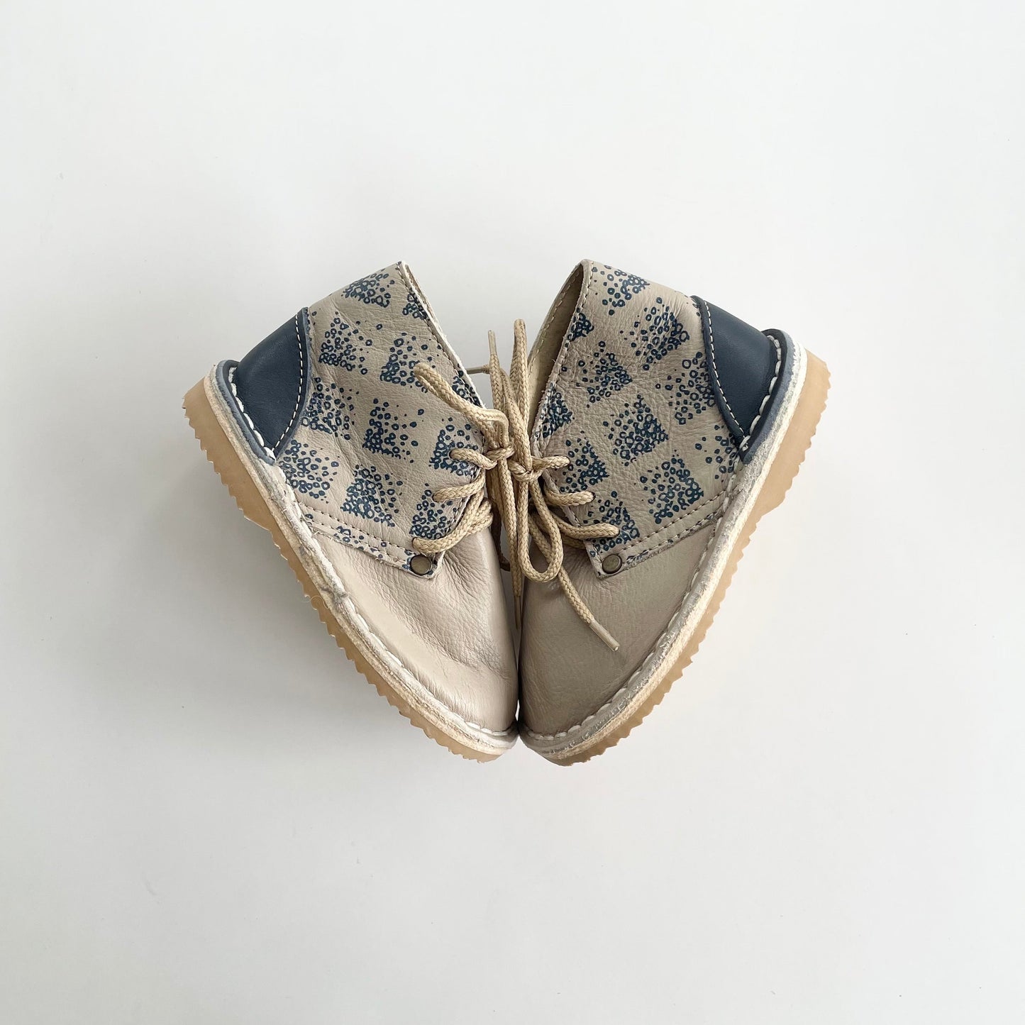 BEIGE/NAVY VELIES
